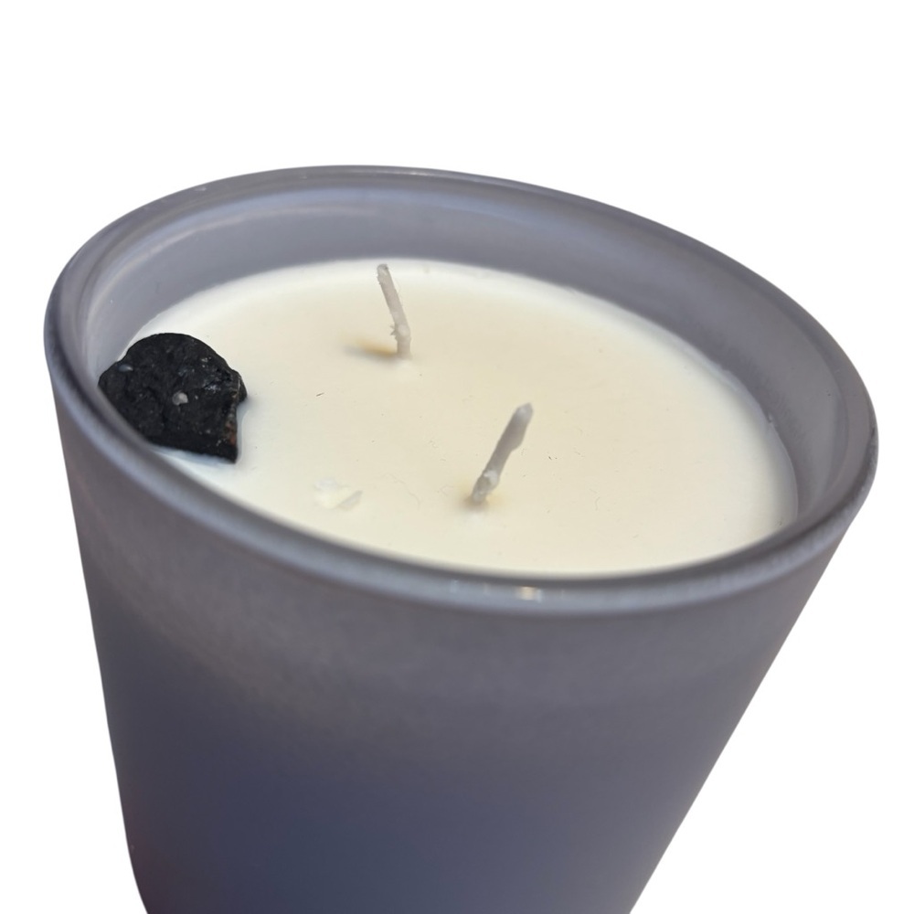 NEW Jill & Ally Harmony Candle Agate Crystal Manifestation Cedar Violet Scented - Picture 4 of 16
